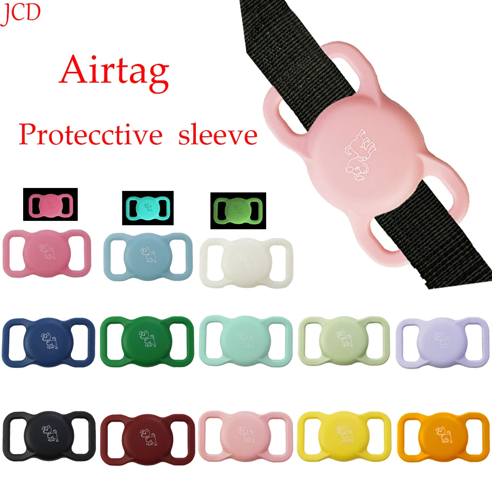 2PCS For Apple Airtag Case Dog Cat Collar GPS Finder Colorful Luminous Protective Silicone Case For 1005006092265994