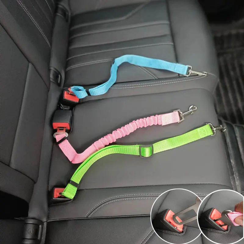 Adjustable Pet Cat Dog Car Seat Belt Pet Seat Vehicle Dog Harness Lead Clip Safety Lever Traction 1005006098086148