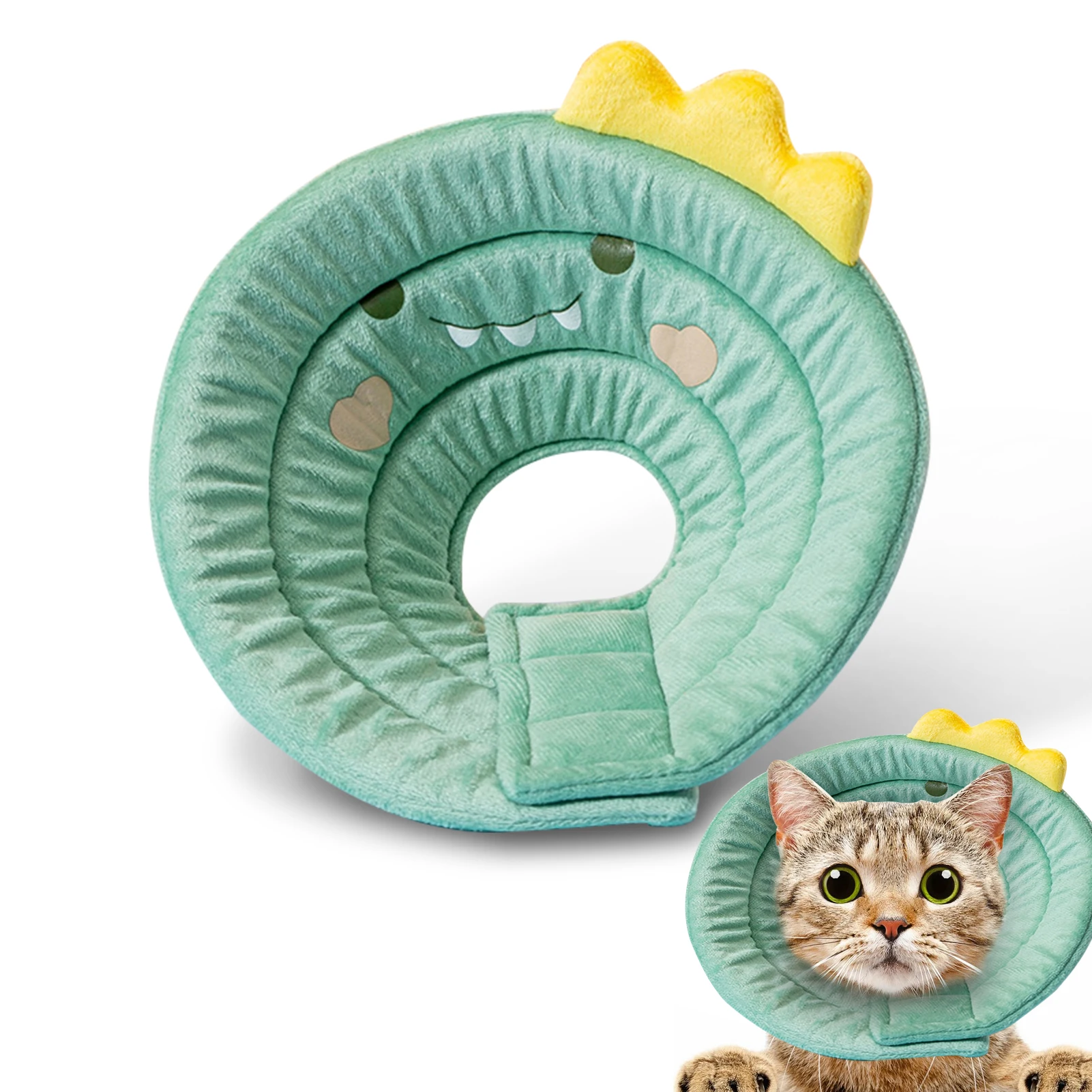 Cat Cone Dinosaur Style Adjustable Multi-purpose Collar Protect Your Pets from Harm 1005006098149972