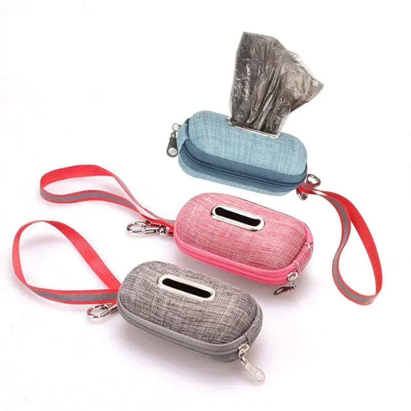 Portable Pet Dog Poop Bag Dispenser Pick-Up Bags Holder With Rope Cleaning Waste Garbage Box 1005006123196713