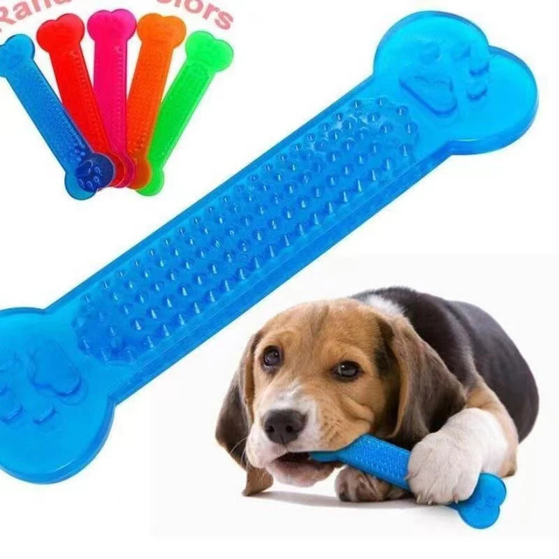 Hot Sale Pet Dog Chew Toys Rubber Bone Toy Aggressive Chewers Dog Toothbrush Doggy Puppy Dental 1005006124642264