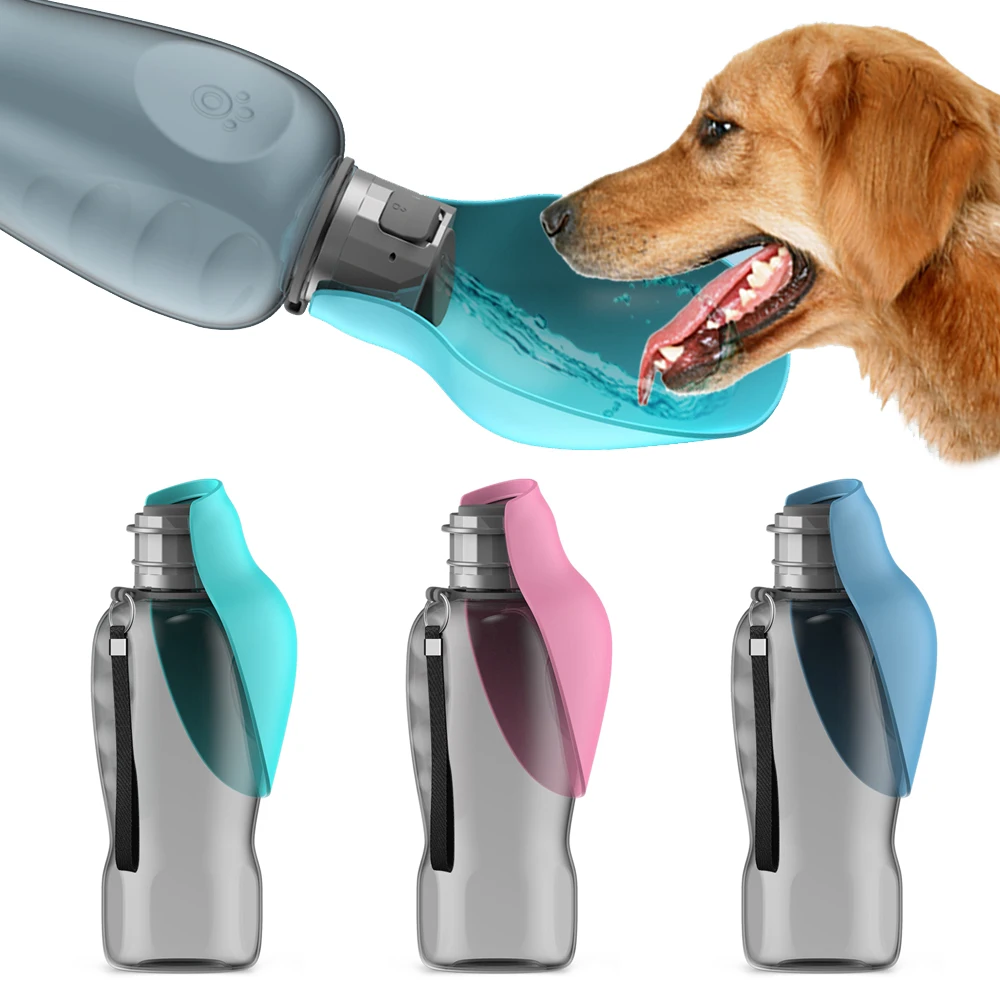 800ml Portable Dog Water Bottle For Big Dogs Pet Outdoor Travel Hiking Walking Foldable Drinking 1005006124676468