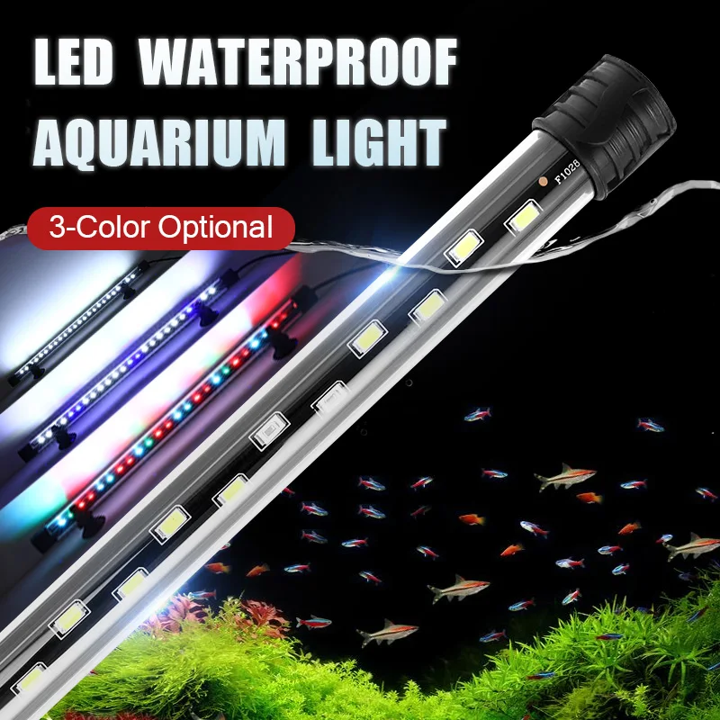 Aquarium Light LED Plant Grow Lamp Waterproof Fish Tank Light 18-58CM Underwater Aquariums Decor 1005006126268759
