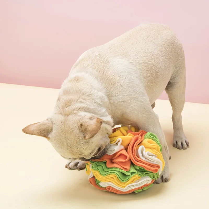 Dog Sniffing Ball Puzzle Toys Increase IQ Slow Dispensing Feeder Foldable Dog Nose Sniff Toy Pet 1005006137017292