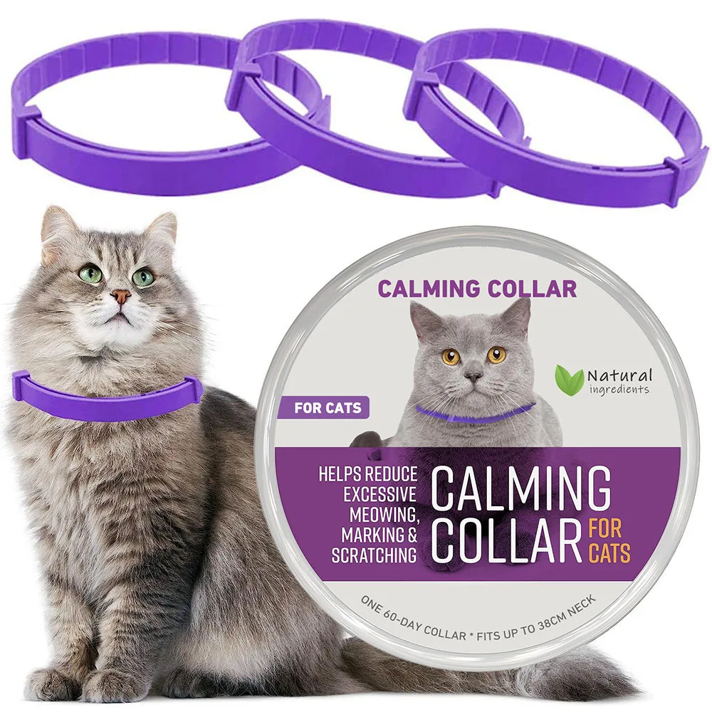 38/70cm Effective Safe Calming Collar for Cats Dog Adjustable Anxiety Reduction Pheromone Pet 1005006137263780