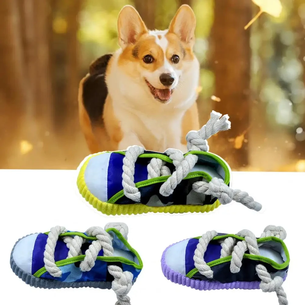 Pet Dog Toy Pet Cotton Rope Slippers Bite Resistant Interactive Plush Teeth Cleaning Molar Toys Pet 1005006169808075