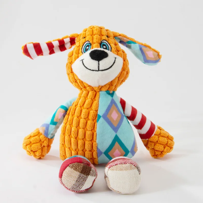 Pet Plush Toy Cat Dog Puzzle Toy Cute Animals Bite Resistant Interactive Squeaky Pet Dog Teeth 1005006172243641