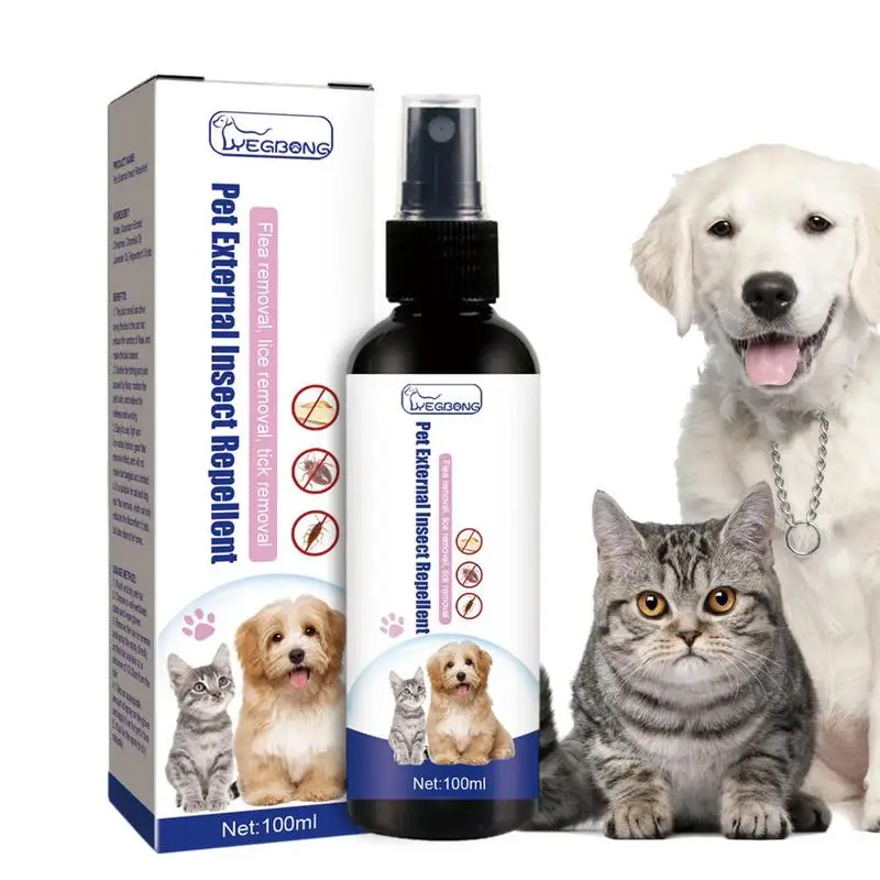 Pet Dog Cat Anti Flea Drops 100ml Insectcide Flea Lice Insect Safe for Home and Cats Dogs Prevent 1005006185024223