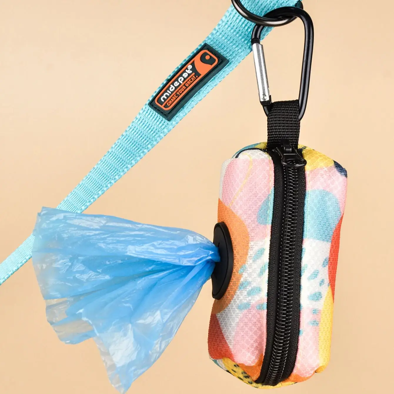 Abstract Designer Print Cute Design Pet Poop Bag Holder Dispenser Without Poop Bag And Leashes Can 1005006185754569