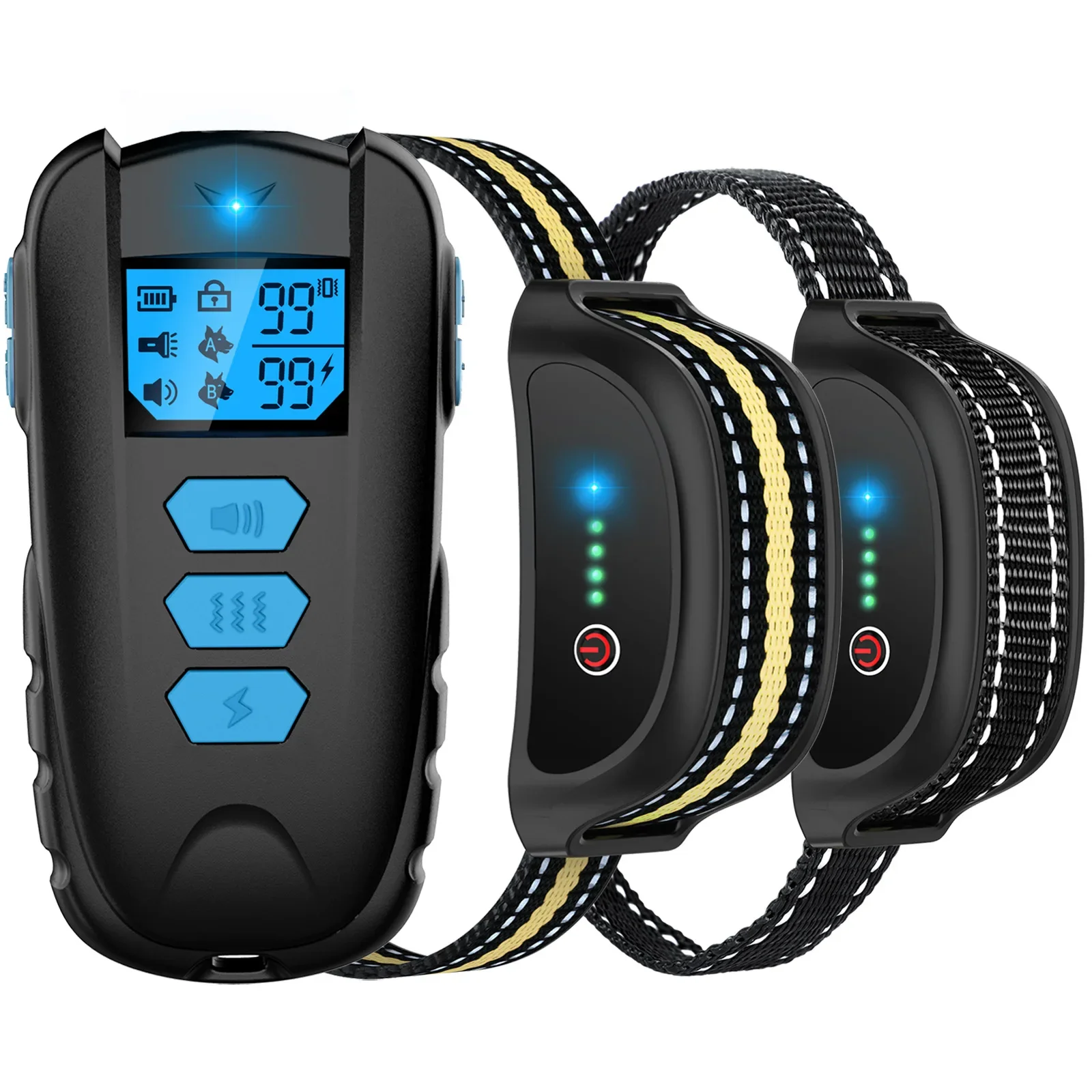Electric LCD Dog Training Collar Yards Waterproof Rechargeable Remote 400M Control Pet for All Size 1005006216443089