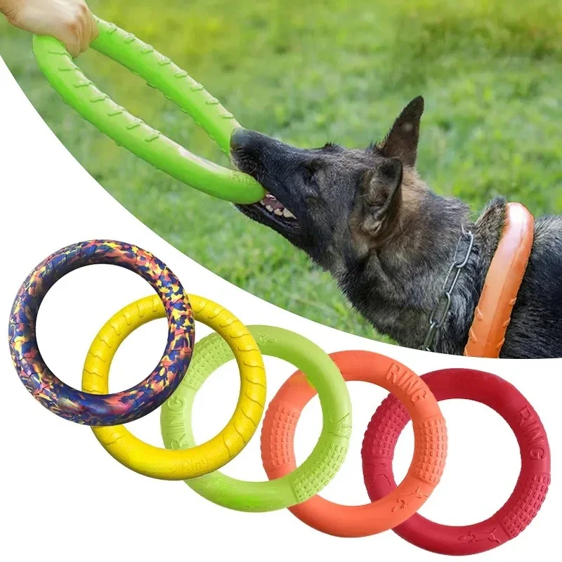 Dog Toys Pet Flying Discs EVA Dog Training Ring Puller Resistant Toys For Dogs Floating Puppy Bite 1005006220755409