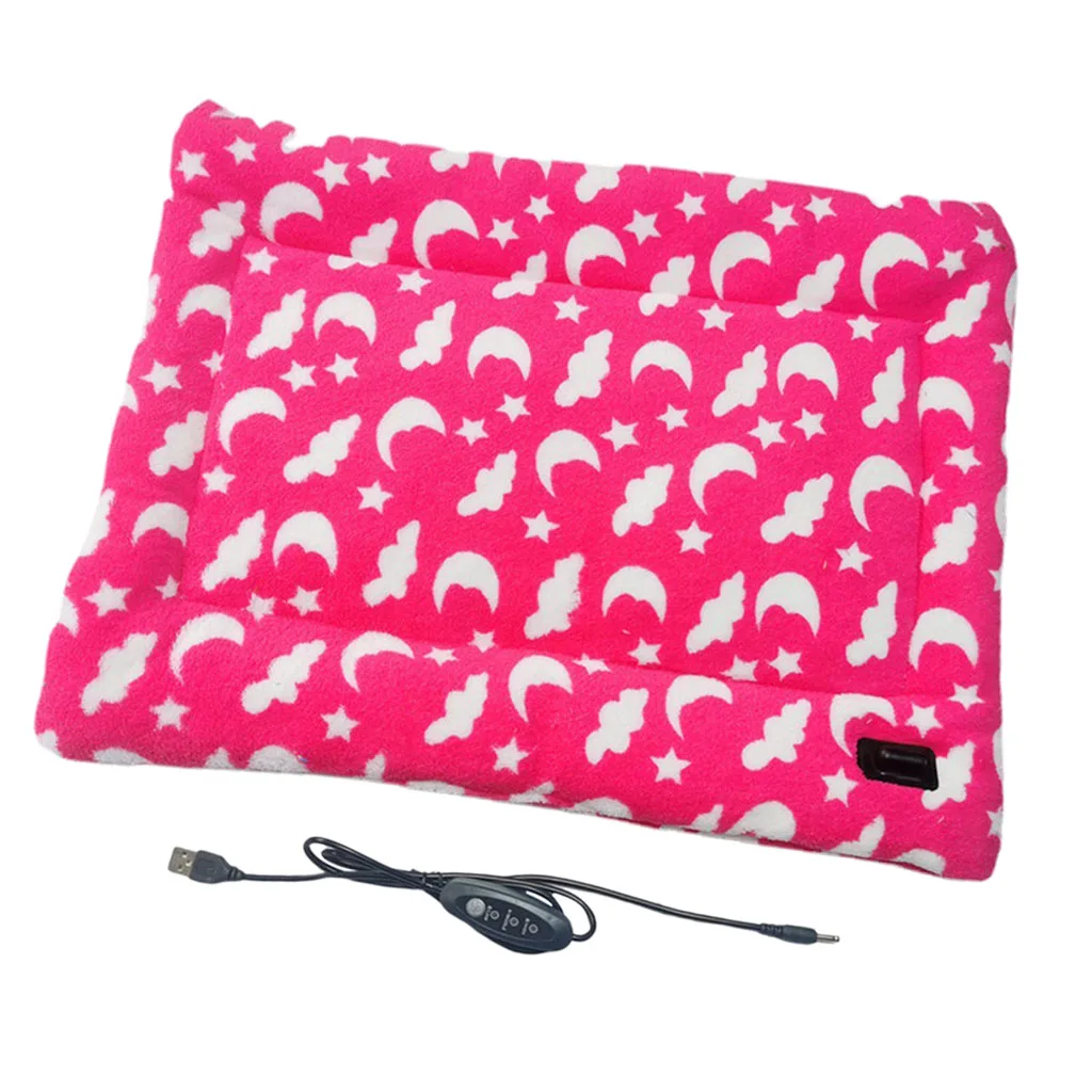 Waterproof Pet Heating Pad Heated Mat Blanket Electric Soft Adjustable Temperature Plush for Dogs 1005006221909662
