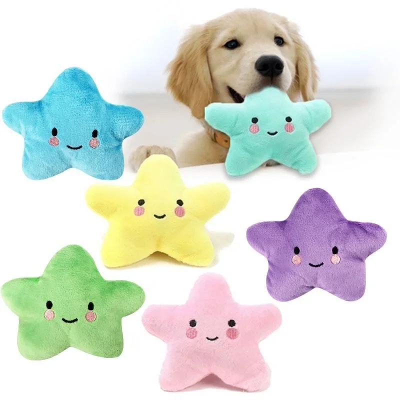 Pet Toy Plush Sounding Pentagram Toy Pet Playing Fun Dog Toys Cat Toys Pet Supplies 1005006223420089