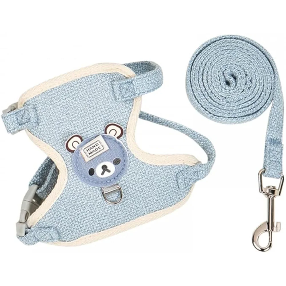 Rabbit Harness Leash Breathable Dog Walking Harness Anti Pull Adjustable Vest for Small Animals 1005006239545797