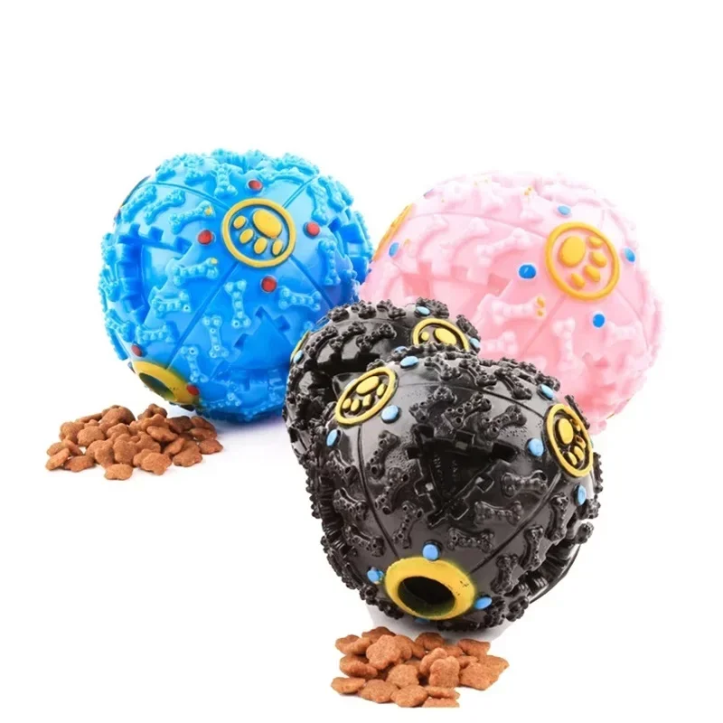 3 Color Squall Ball Pet Food Dropping Ball Pet Puzzle the Toy Dog Toy Sounding Toy Squeaky Ball 1005006241034732