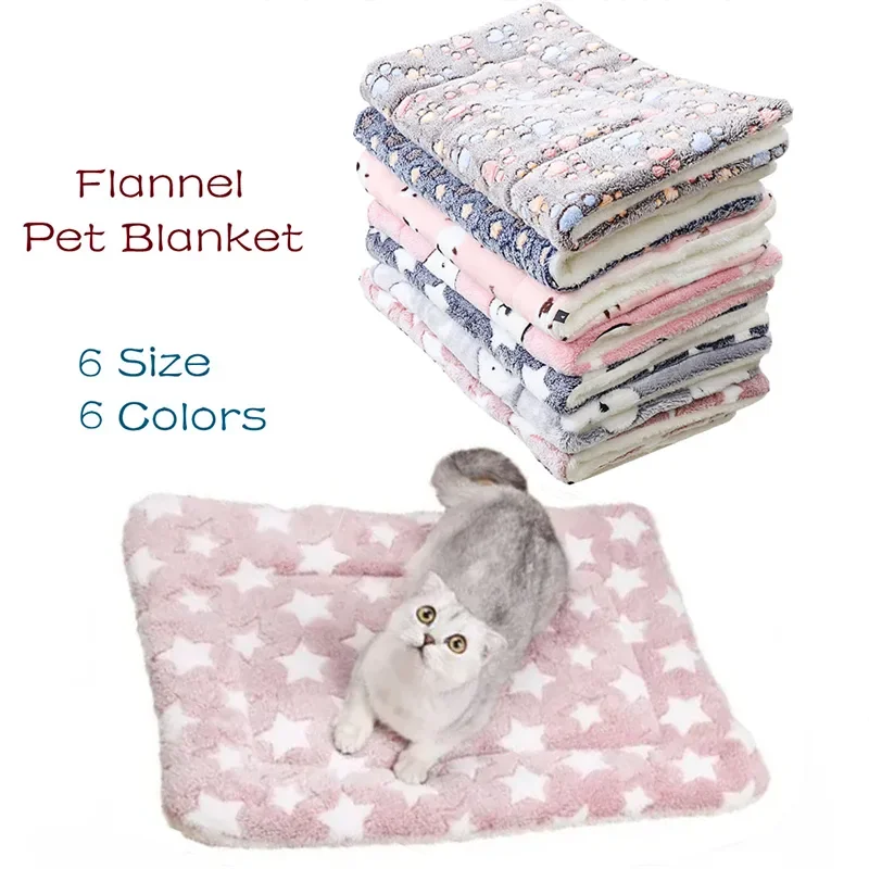 Flannel Pet Mat Dog Bed Cat Bed Thicken Sleeping Mat Dog Blanket Mat For Puppy Kitten Pet Dog Bed 1005006257204396