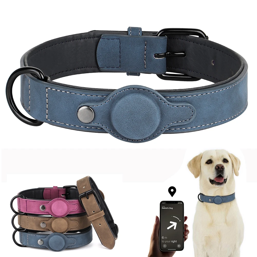 Dog Collar High Quality PU Leather Pet Collars Anti-lost Tag Collar Adjustable for Small Medium 1005006257818427
