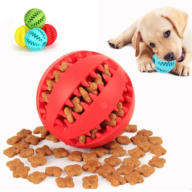 Pet Dog Toys Toy Funny Interactive Elasticity soft Ball Dog Chew Toy For Dog Tooth Clean Ball Food 1005006281391092