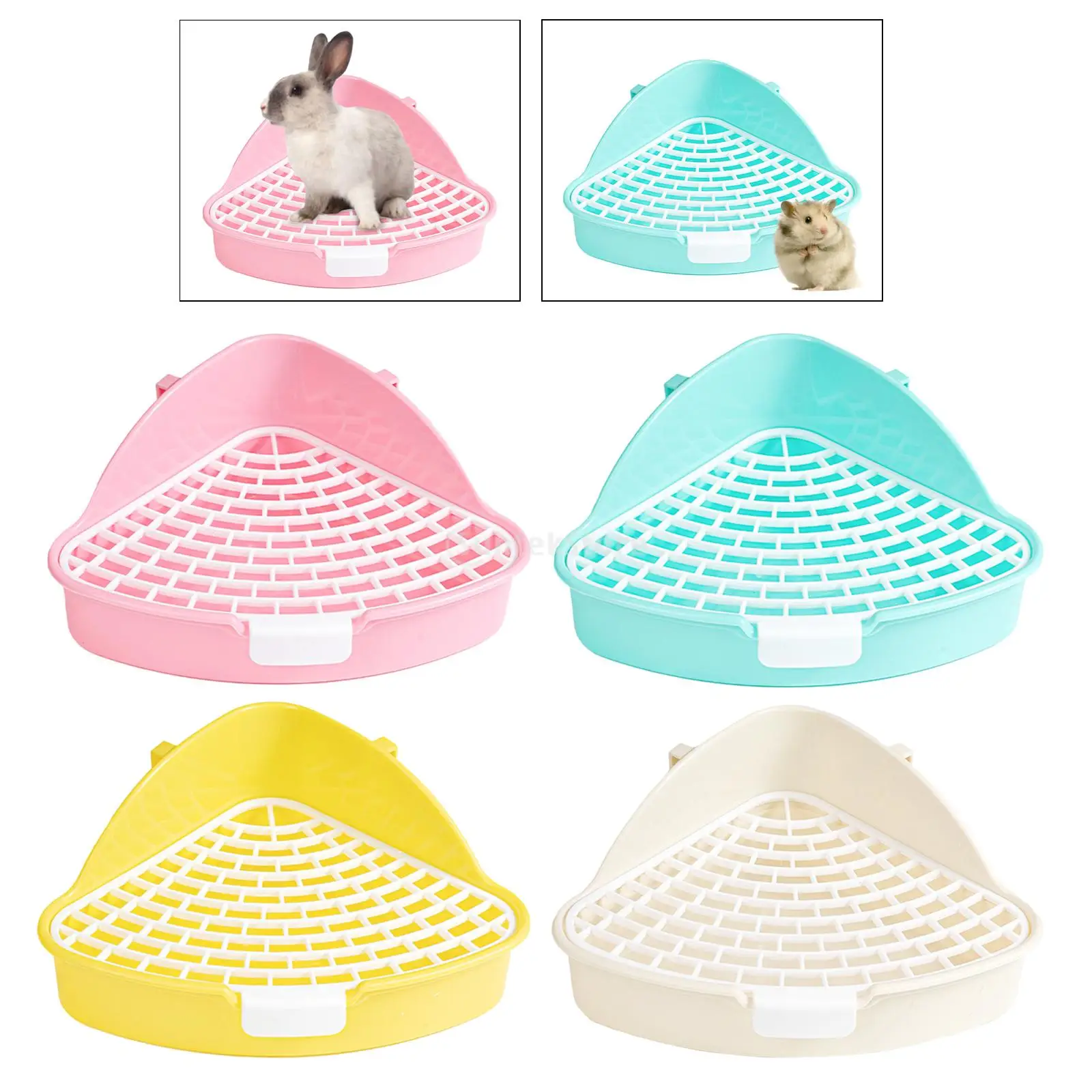 Rabbit Litter Tray Toilet Animal Potty Trainer Bunnies Corner Toilet Box for Ferret Hamster Dragon 1005006284487983
