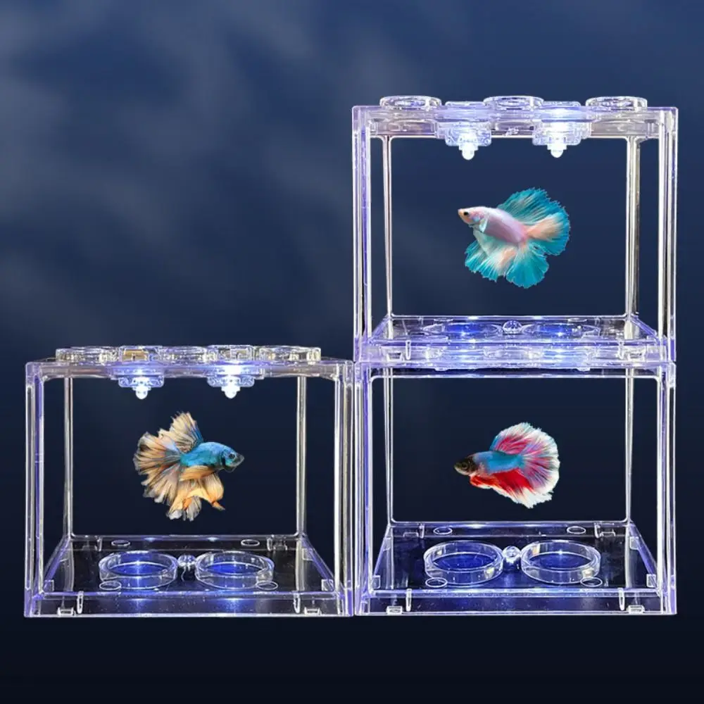 Aquarium Fish Tank Lamp Control Color Circular Aquarium LED Light Mini Home Decoration Accessories 1005006284722981