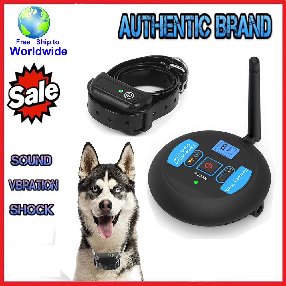 Dog Wireless Rechargeable Electric Fence, IP68 Waterproof Beep + Shock Training Mode (200m) 1005006297829824