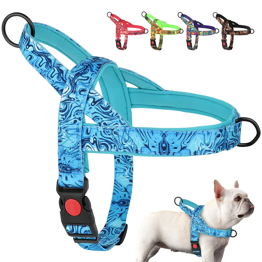 Nylon Dog Harness No Pull Strong Dog Harnesses Adjustable Pet Walking Training Vest For Small 1005006309738370