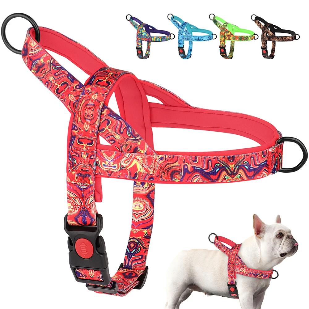 Nylon Dog Harness No Pull Dogs Harnesses Vest Durable Ethnic Pet Training Vests Adjustable For 1005006313125170