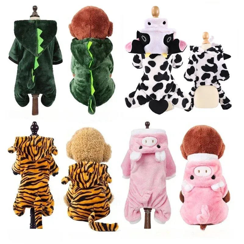 Pet Dog Clothes Soft Warm Fleece Dogs Jumpsuits Pet Clothing for Small Dogs Puppy Cats Hoodies 1005006316353643