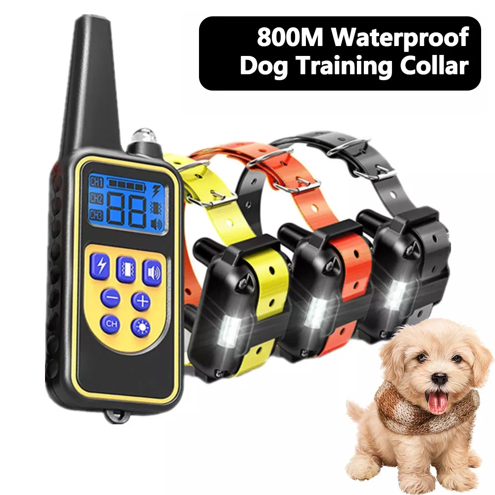 Dog Shock Collar- New Edition Dog Training Collar for Large Medium Small Dogs IPX7 Waterproof 1005006318002795