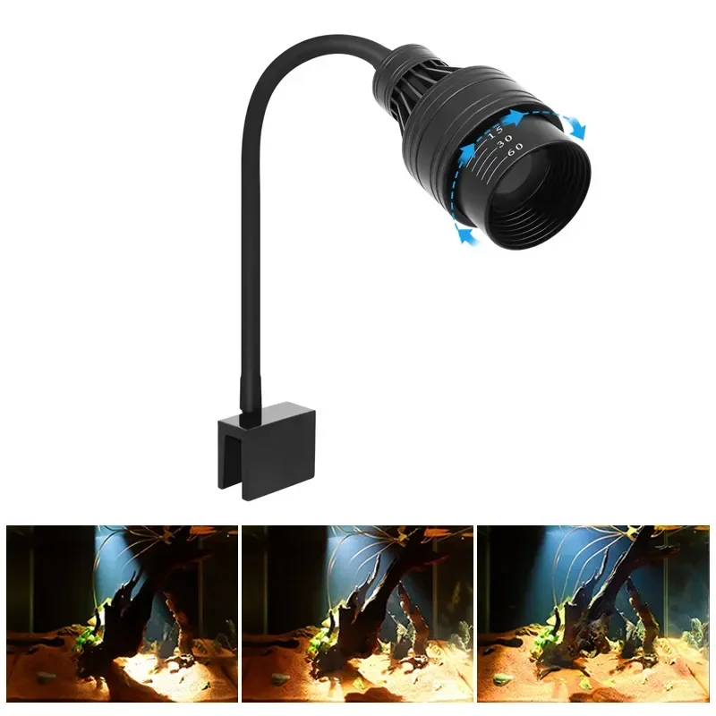 Aquarium Led Light Fish Tank Decoration Adjustable Focus Spotlight Plants Grow Lamp Turtle Reptiles 1005006332158276