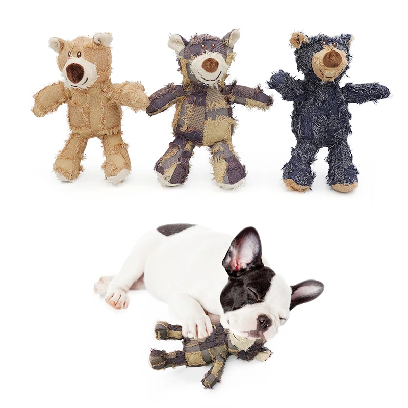 Dog stuffed animal beggar bear gnawing toy Grinding teeth cleaning pet supplies 1005006348551460