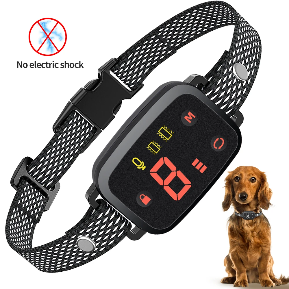 Smart Automatic Anti Barking Dog Collar HD Digital Display Dual Vibration Mode Rechargeable Bark 1005006358280023