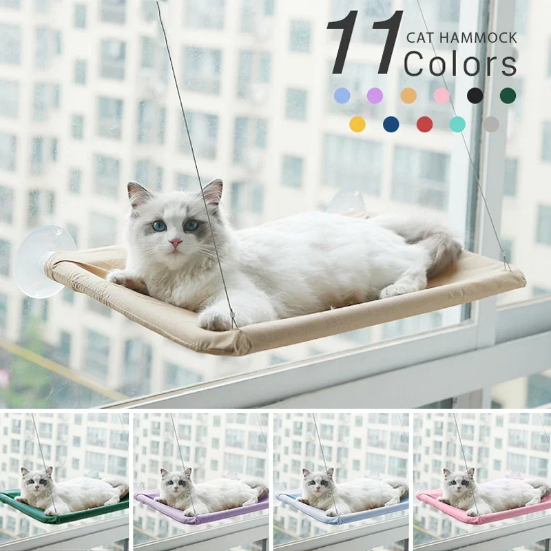 20KG Pet Cat Hammock Hanging Cat Bed Bearing Comfortable Cat Sunny Window Seat Mount Kitten 1005006382547528