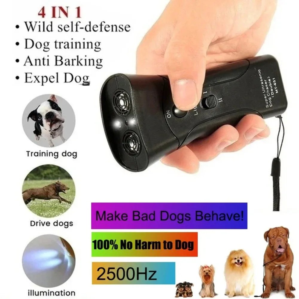 PetTrainings Bark Deterents LED Anti Bark Device Repeller Ultrasonic Anti Bark Stop Barking Dog 1005006384943269