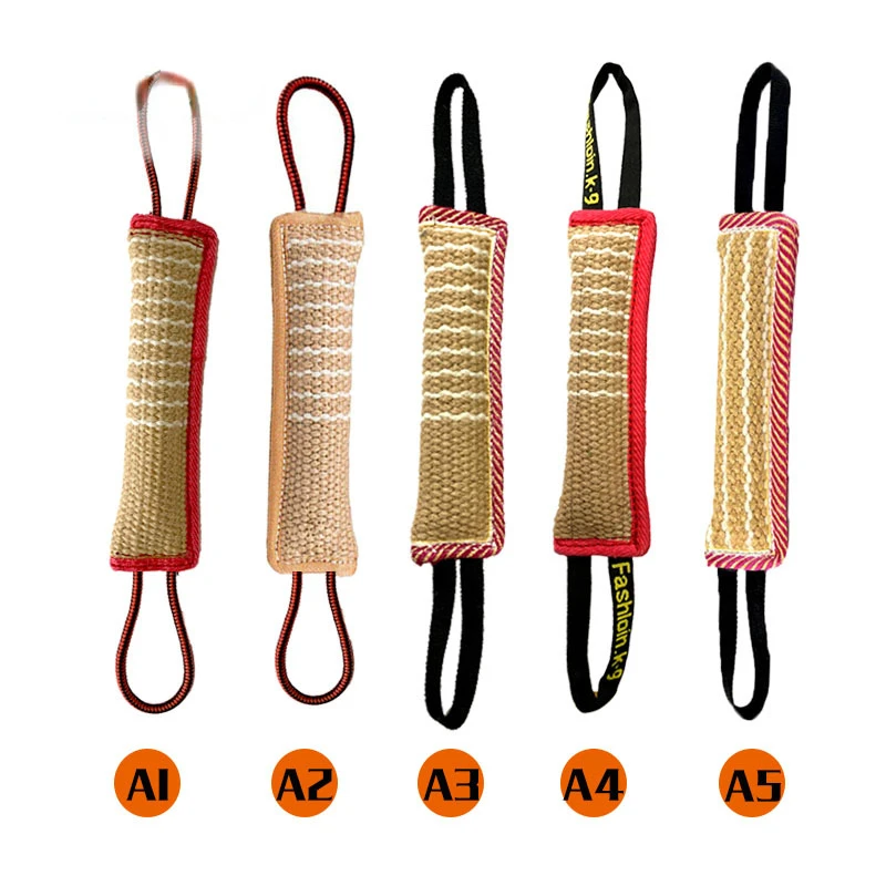 Durable Dog Training Tug Toy Dog Bite Stick Pillow Puppy Toy with Rope Handles Large Dog Training 1005006398195024