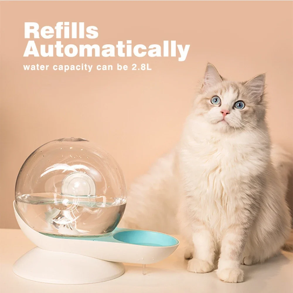 2.8L Cat dog Water Fountain Snail shaped Automatic Drinker For Cats Pets Water Dispenser Filter 1005006399907374