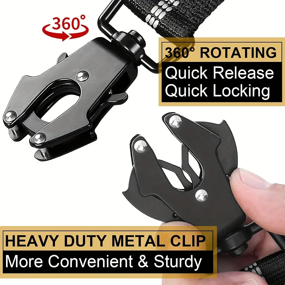 Heavy Duty Dog Leash with Elastic Bungee for Medium & Large Dogs 1005006407437023