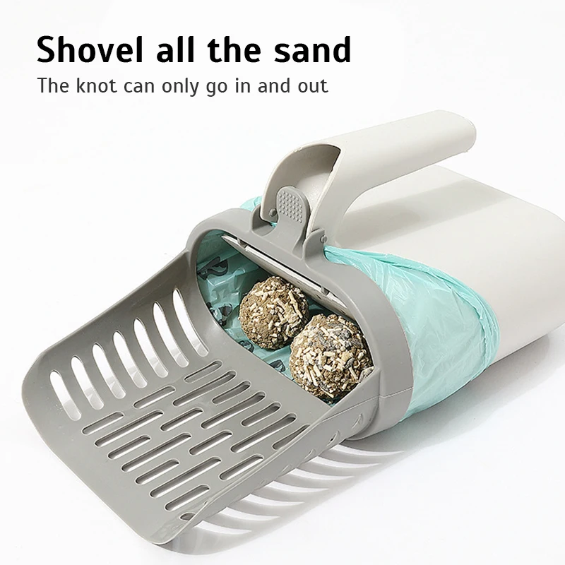 Widen Cat Litter Shovel Self-cleaning Scoop with Refill Bags Large Kitty Litter Box Garbage Picker 1005006410916680