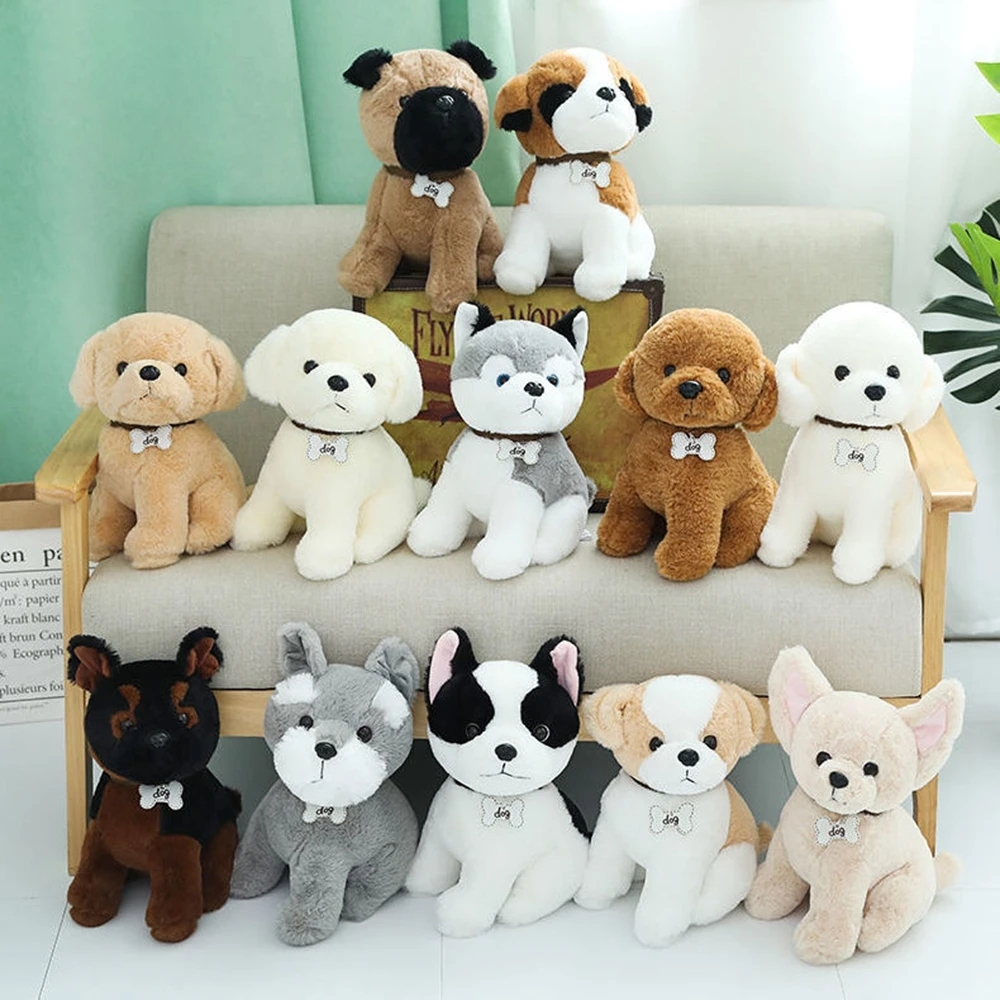 22cm Cute Simulation Of Many Dog Plush Toys Delicate Small Soft Kawaii Two Ha Dolls For Children 1005006412084868