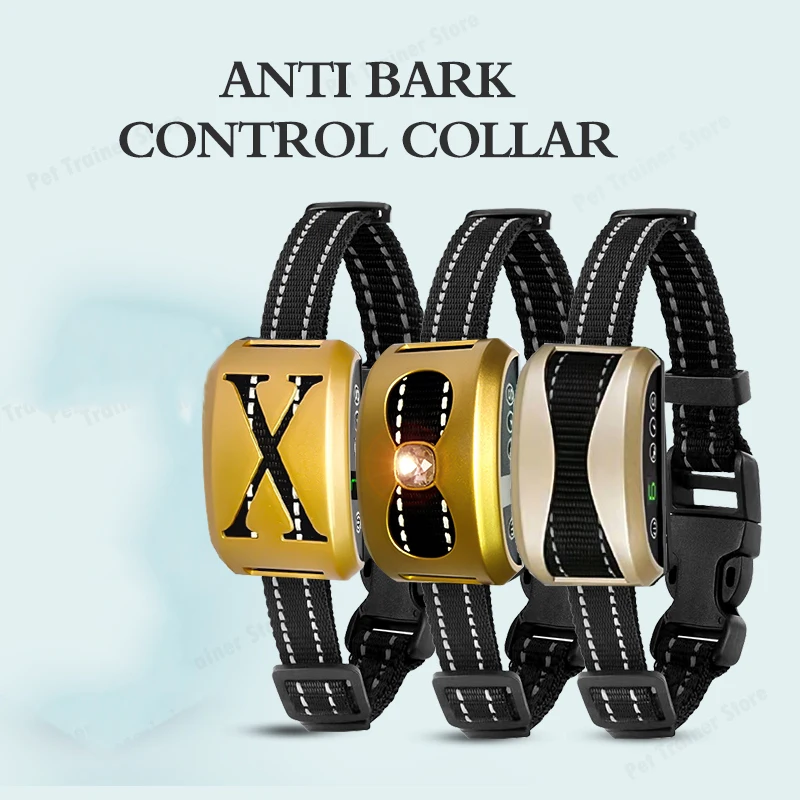 Smart Automatic Anti Barking Dog Collar HD Digital Display IP7 Waterproof Collar For Dog 1005006426192900