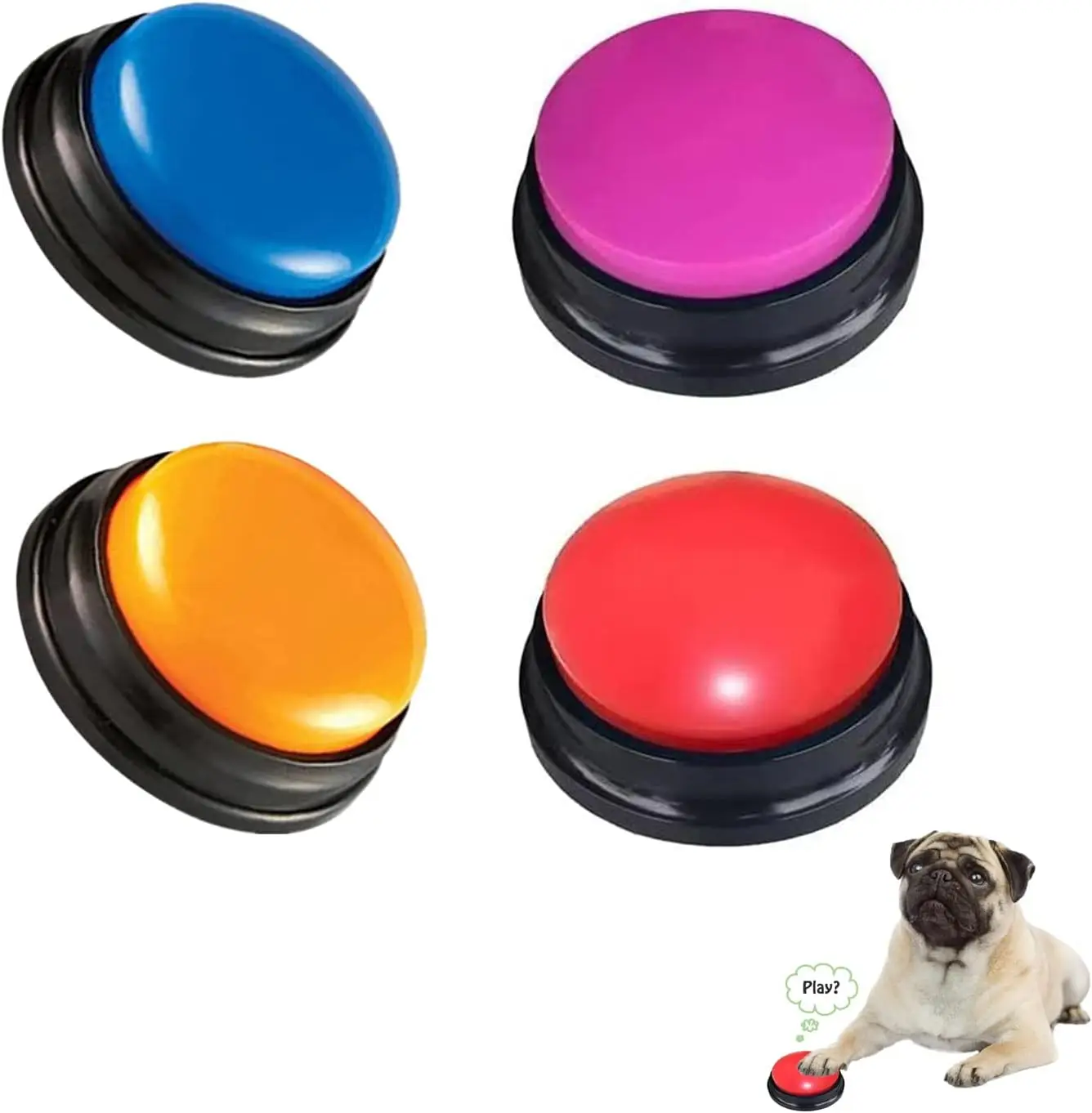 Voice Recording Button for Communication Pet Training Buzzer, 30 Second Record&Playback Dog Toy 1005006441296837