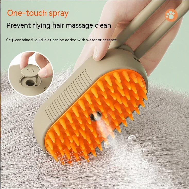 New Pet Spray Comb for Cats and Dogs Pet Electric Spray Hair Removal Comb One Key Spray Anti-Flying 1005006442160899