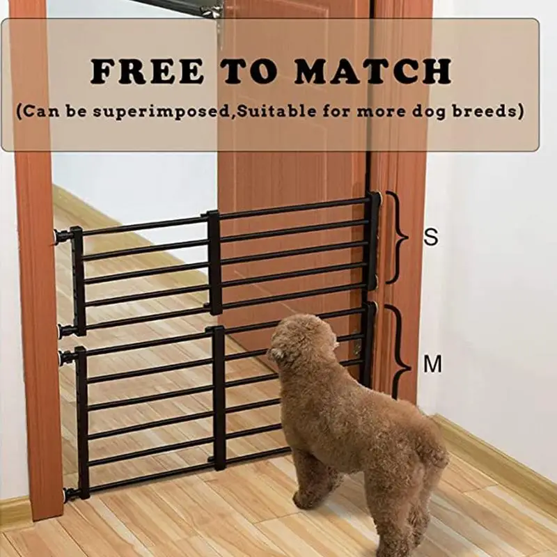 Indoor Dog Gate Retractable Freestanding Fence Nail-free Household Reusable Door For Small Medium 1005006444267819