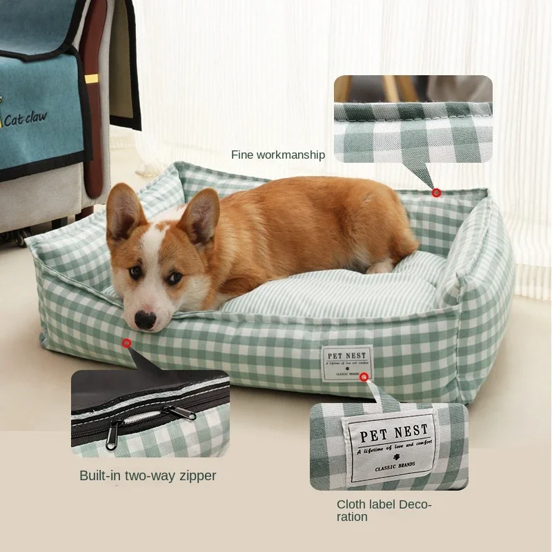1PC Soft Sofa Dog Beds Warm Pet Mat for Puppy Cool Cushion Dog Sleeping Nest Pet Bed Removable Cozy 1005006445250072