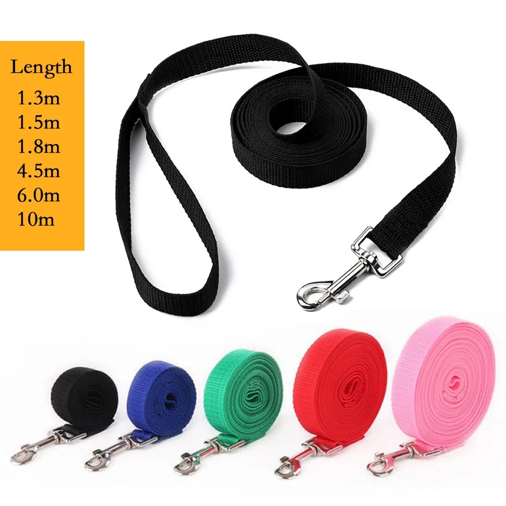 Long Tow Rope Nylon Dog Leashes 6 Colors 1.5M 1.8M 3M 4.5M 6M 10M Pet Walking Training Leash Cats 1005006455596077