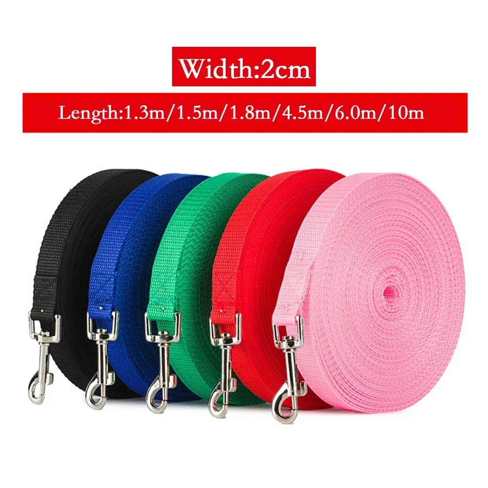 Long Tow Rope Nylon Dog Leashes 6 Colors 1.5M 1.8M 3M 4.5M 6M 10M Pet Walking Training Leash Cats 1005006457679373