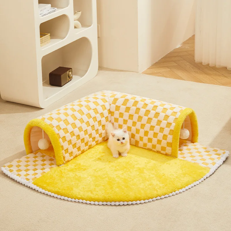 Tunnel Cat Nest Winter Warm Can Be Disassembled and Washed Cat Bed Cat Escape House Enclosed Cat 1005006463001810