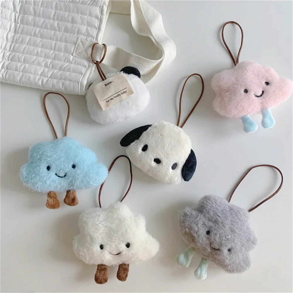 Cute Dog Plush Toy Cartoon Animal Name Sticker Pendant Soft Stuffed Doll Keychain Backpack Car Bag 1005006471964725