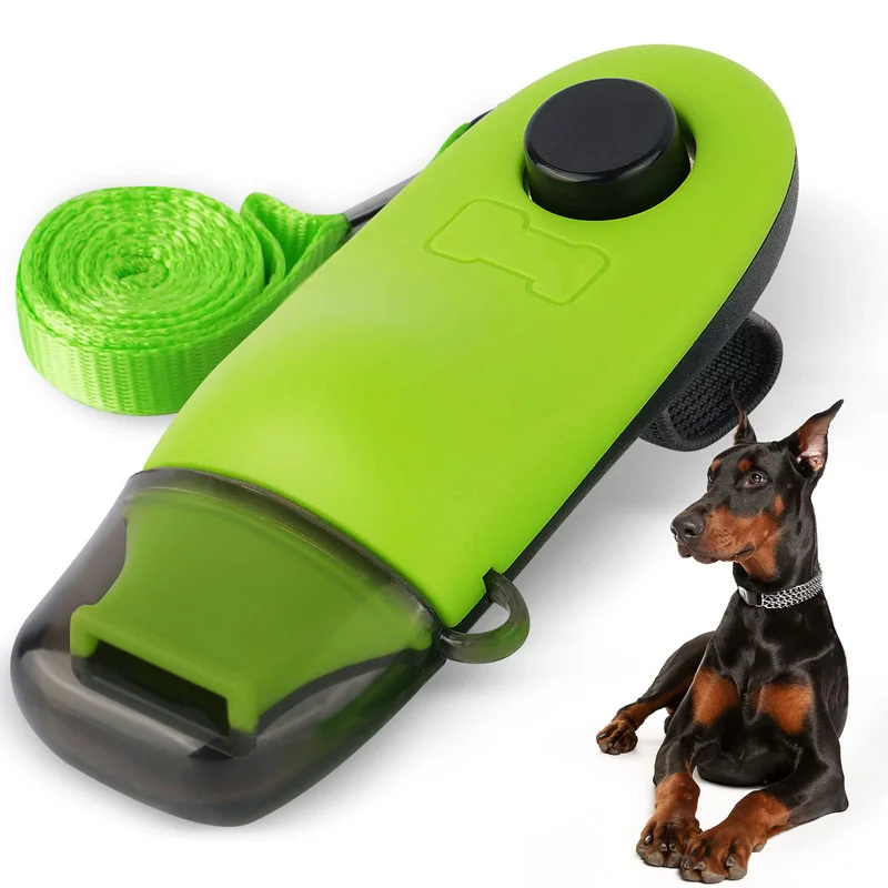 Dog Training Clicker Whistle 2 in 1 Dust Cover Training Pet Dog Recall for Bark Control Behavior 1005006475608119