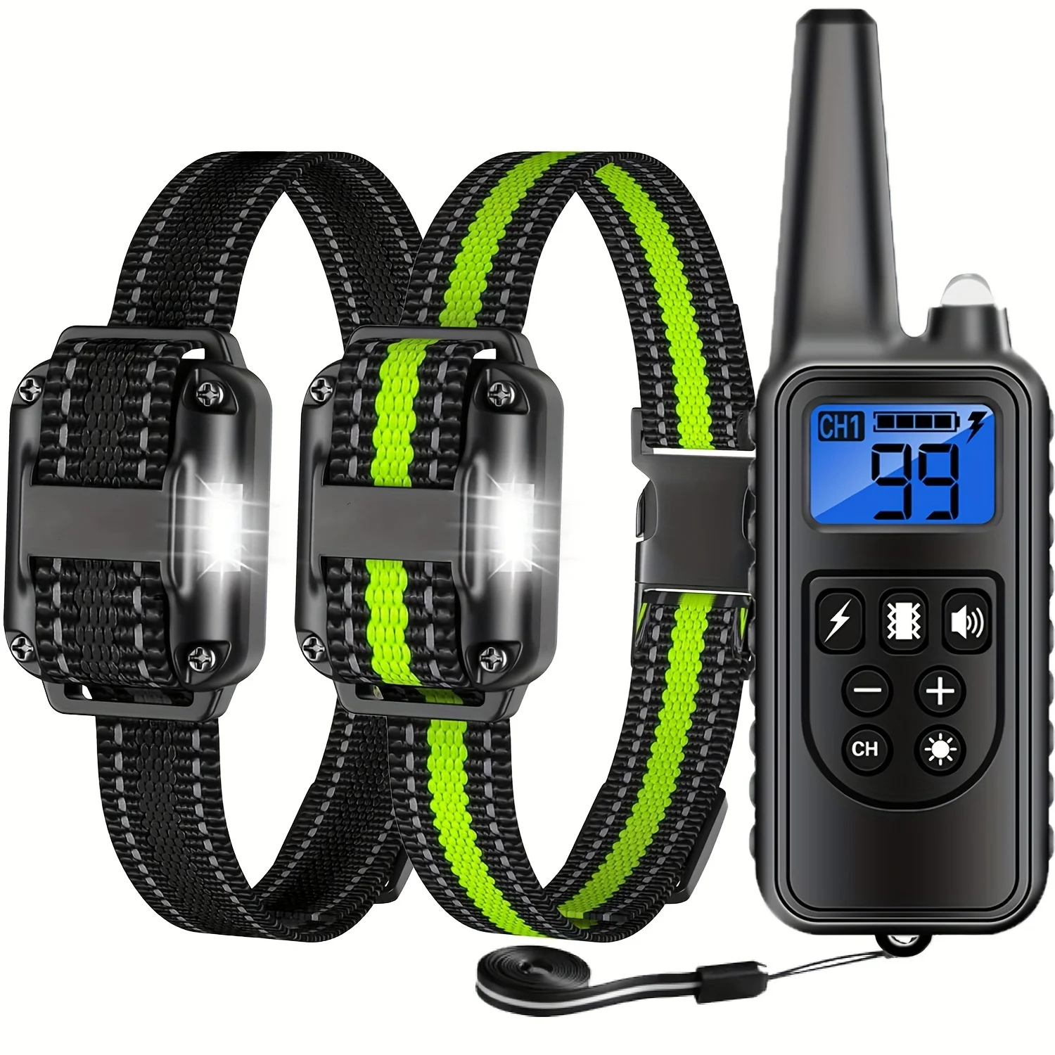 Dog Shock Collar with Remote, Dog Training Electric Collar, Waterproof Rechargeable 1005006483598248